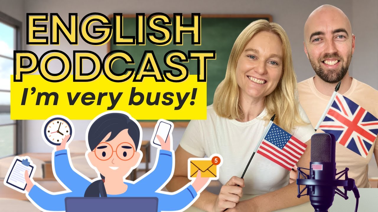 Busy Day English! 4 EASY Sentences to talk about your Day in English
