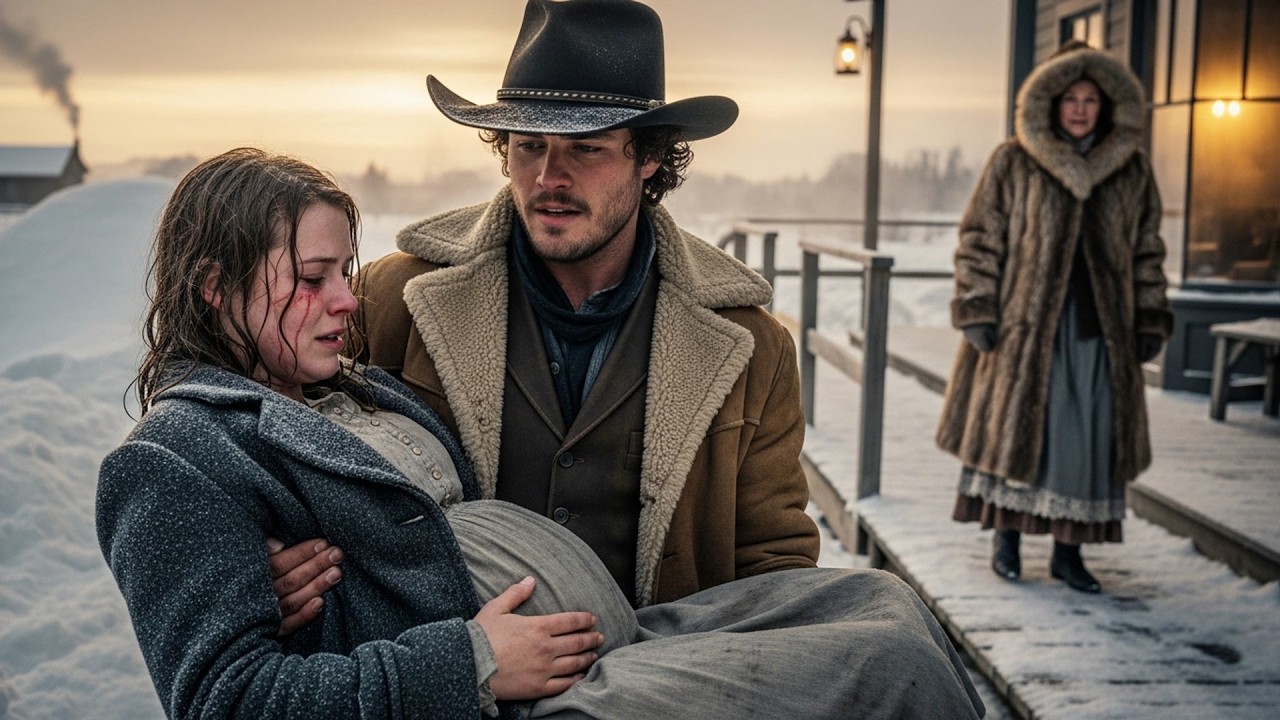 Her Mother-In-Law Pushed Her Into A Snowdrift Pregnant, The Cowboy Helped Her Up And Took Her Home