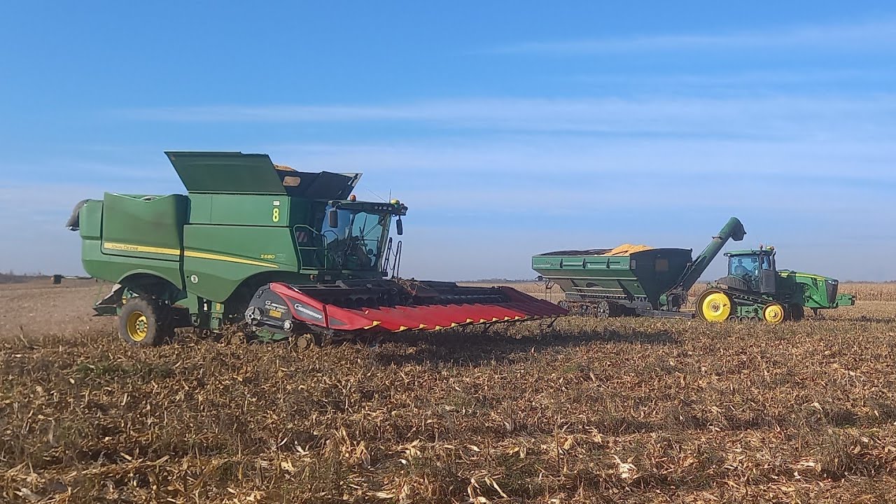 🌽 BIG CORN HARVEST 2021 🌽 | AGROSERVIS VIŠŇOVÉ | JOHN DEERE S690i + S680