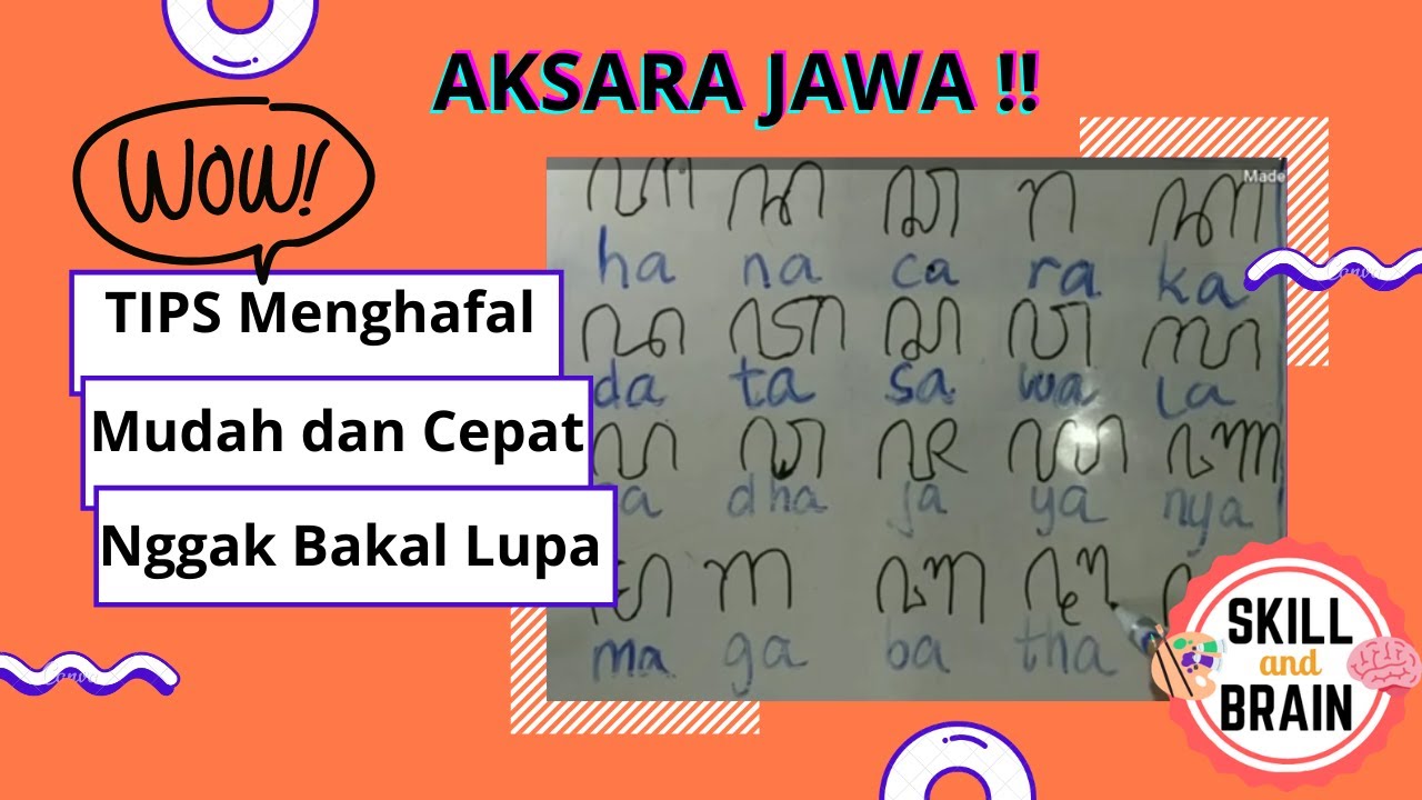 TERNYATA BEGINI!! Cara Menghafal Aksara Jawa / Cara Agar Tidak Mudah Lupa / Belajar Bahasa Jawa