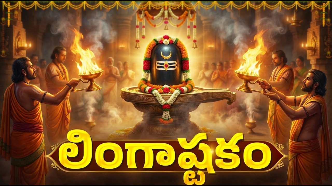 లింగాష్టకం | Lord Shiva Popular Stotra Lingashtakam With Lyrics | Shiva Bhakti Songs