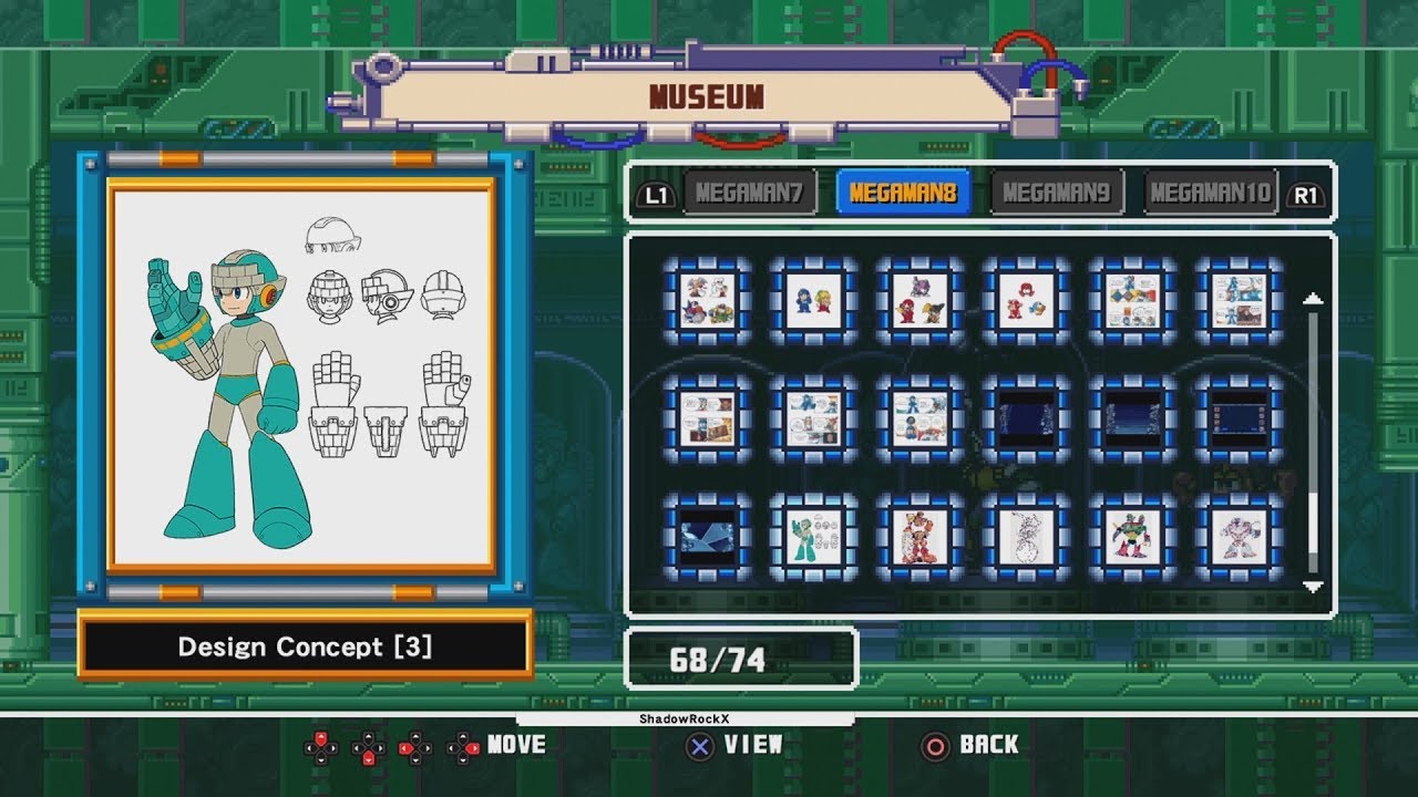 Mega Man Legacy Collection 2 - ALL Museum Artwork! (MM7 - MM10)