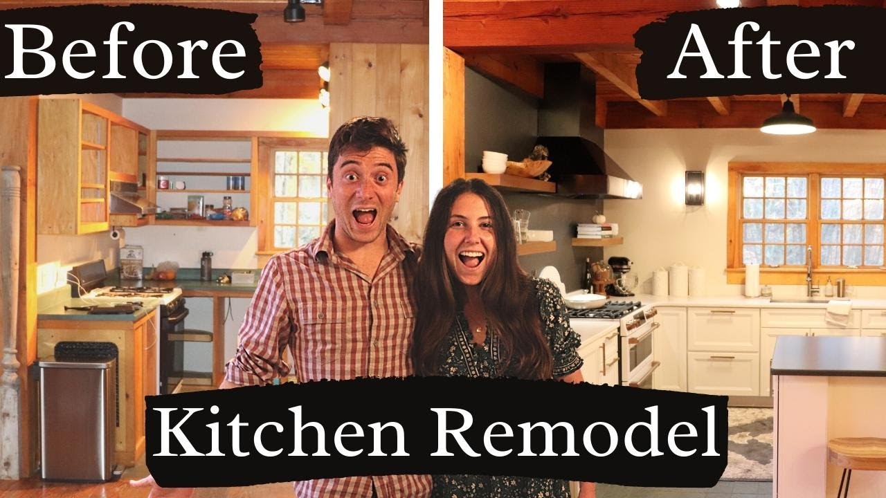UGLY to AMAZING | Kitchen Remodel at our Cottage in the Woods!