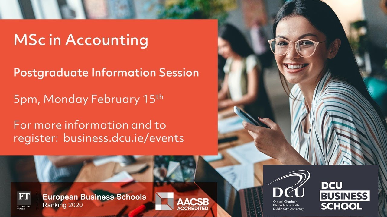 MSc in Accounting Webinar 15th February 2021