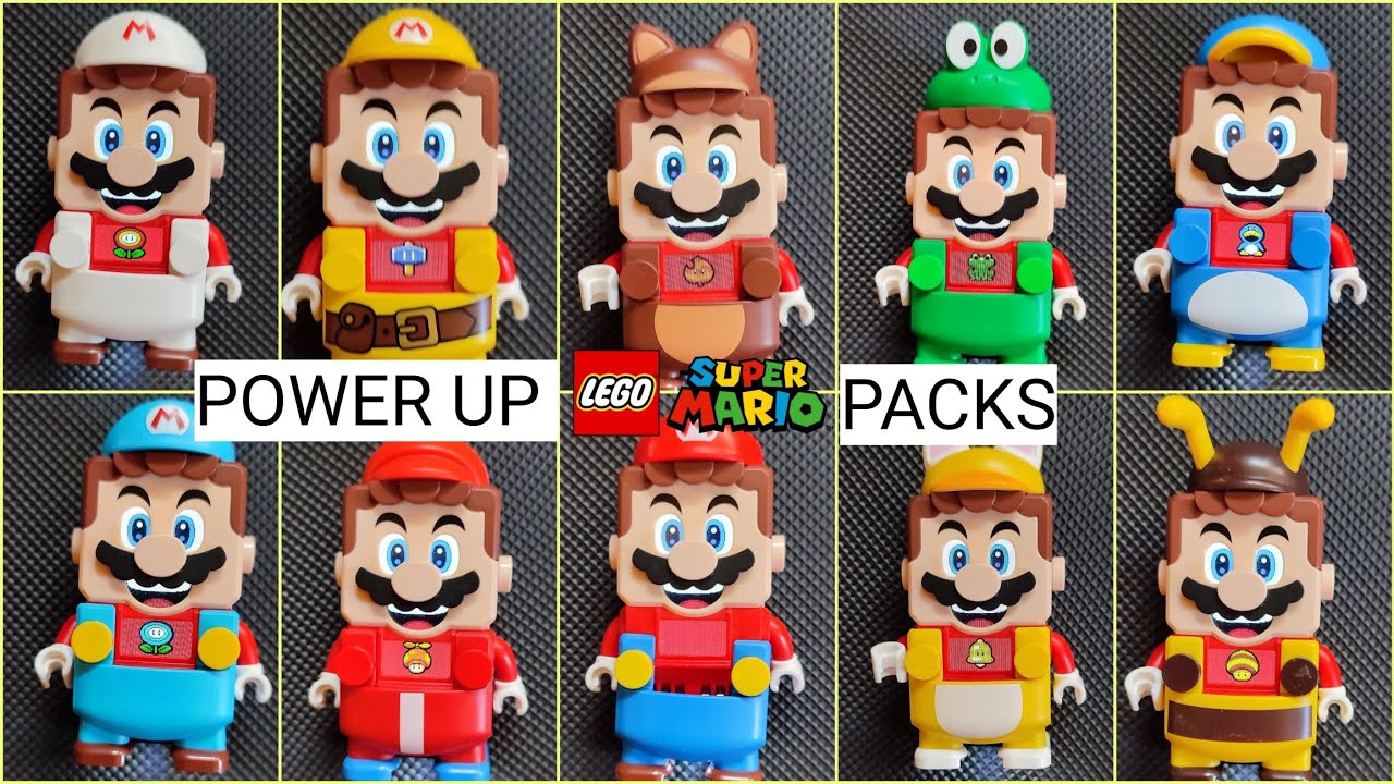 All LEGO Super Mario POWER-UPS PACKS  / Collection !