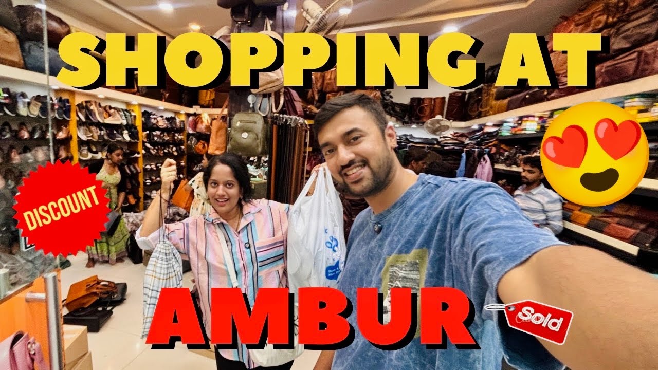 A Day in AMBUR😍| Leather Products ಸಿಕ್ಕಾಪಟ್ಟೆ ಕಮ್ಮಿಗೆ ಇಲ್ಲಿ ಸಿಗುತೇ🛍️🥾💼