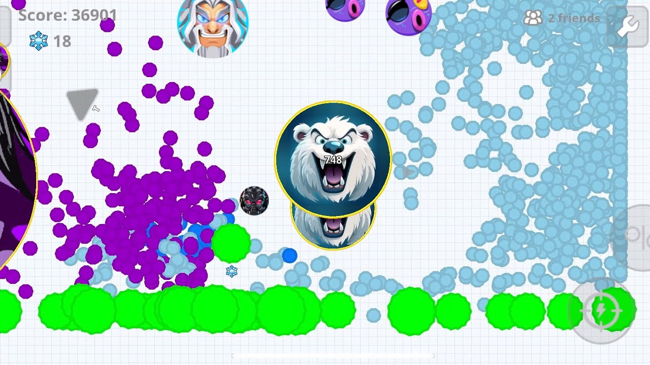 DESTRUCTION❄️ (AGAR.IO MOBILE)