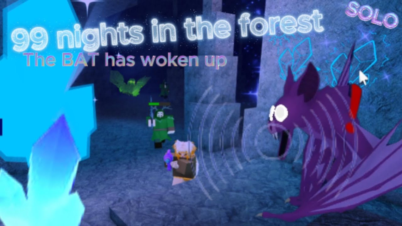 ~CAN we SOLO the BAT CAVES in 99 NIGHTS in the FOREST?~ X *DTI GIVEAWAY*🌲🦇🪨🔦