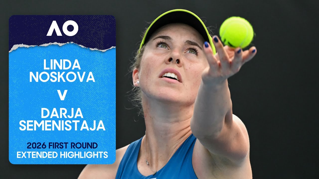 Linda Noskova v Darja Semenistaja Extended Highlights | Australian Open 2026 First Round