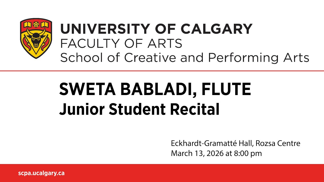 Junior Recital: Sweta Babladi, Flute