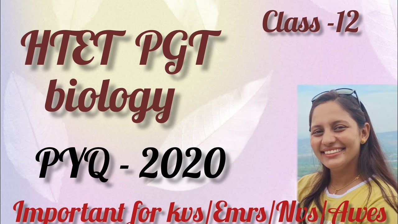 HTET PYQ BIOLOGY | PYQ 2020 | Important questions Level-3 
