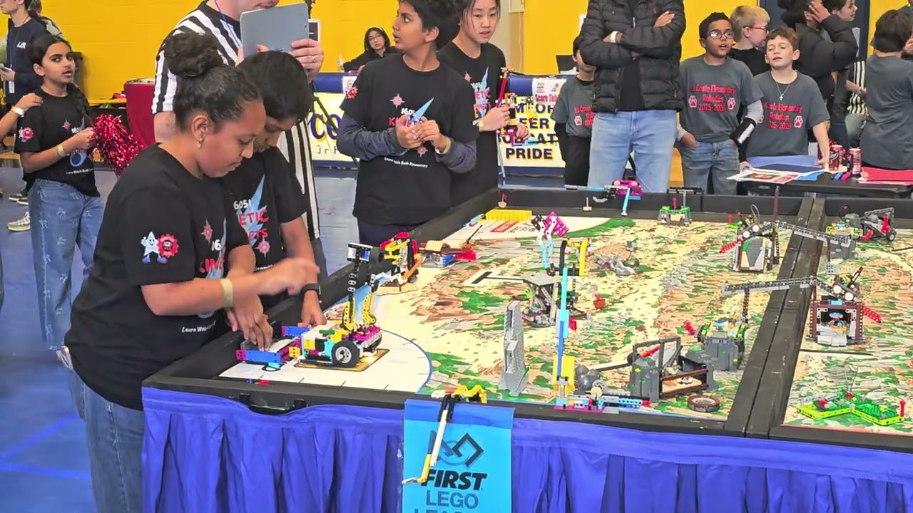 2025 FLL central Texas qualifier robot game, 2nd round, Kinetic Komets 16051. 