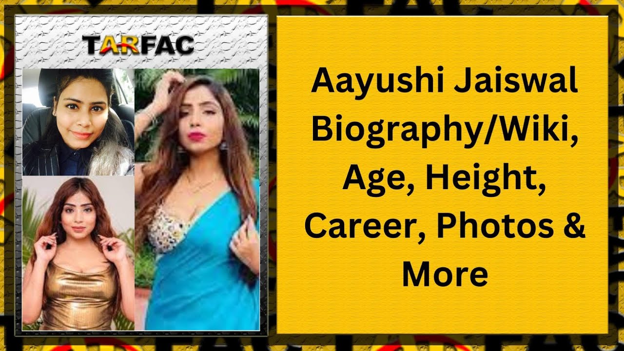 Aayushi Jaiswal Biography/Wiki, Age, Height, Career, Photos & More #biography #actress #aayushi