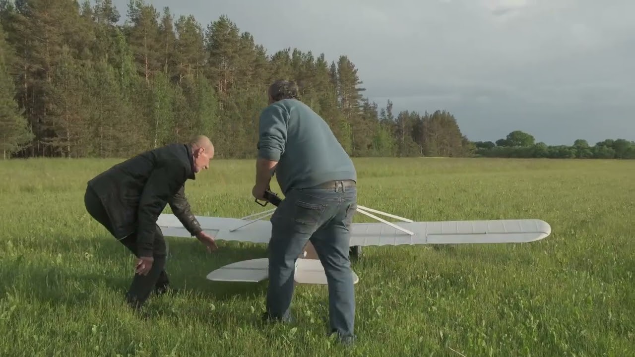 ANBO I Replica Unexpected Lift-Off! | 2nd RC Taxi Test & Landing Gear Damage | Si&Ge