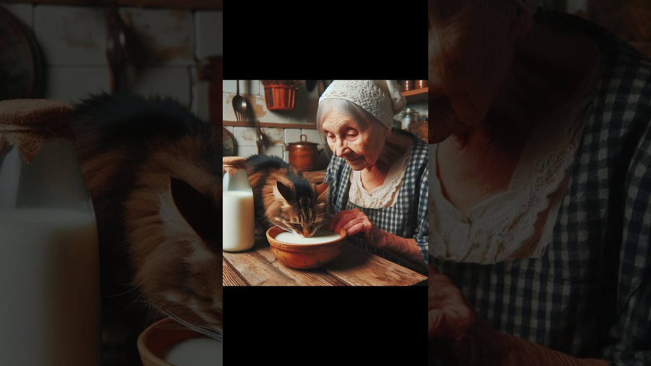 POOR GRANDMA SAVES A HOMELESS CAT!!😨😨 
