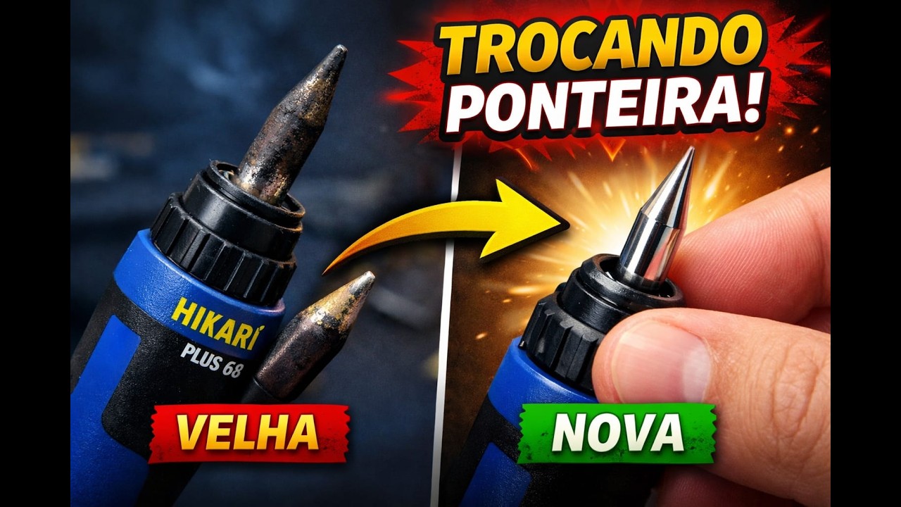 👉 “Troquei a ponteira do meu Hikari Plus 60… olha a diferença!