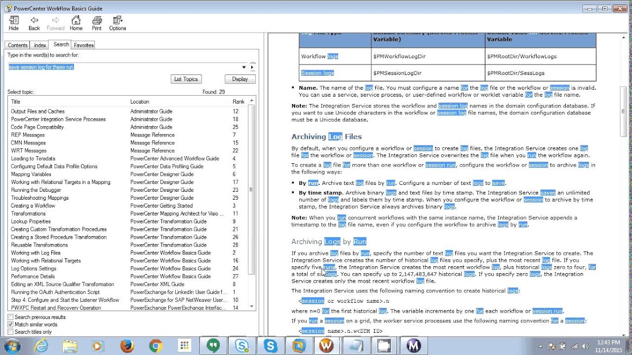 Informatica : Session Logs