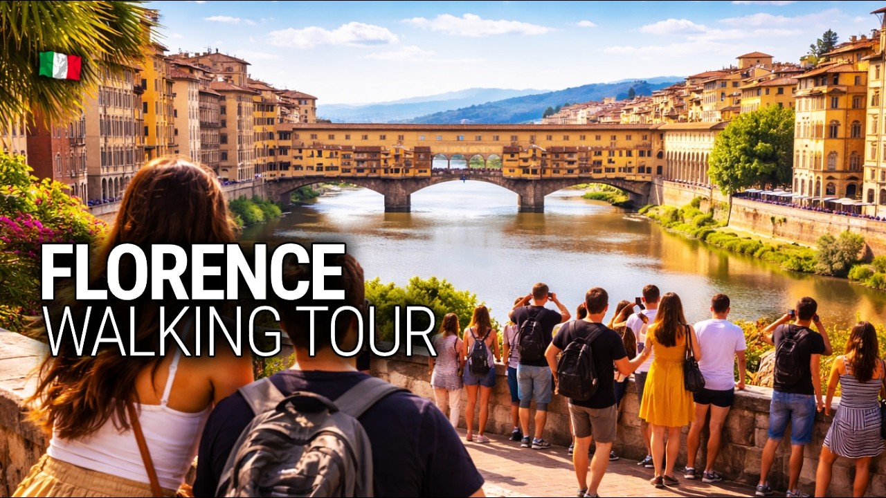 Florence, Italy Walking Tour 🇮🇹 | Afternoon City Walk