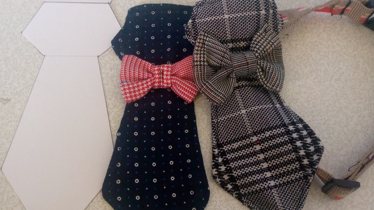 C&oacute;mo hacer el molde de una corbata muy f&aacute;cil para nuestra mascota