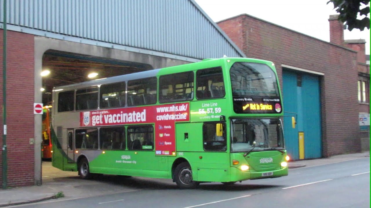 Early Morning Buses Leaving Parliament Street Garage & Manvers Street Depot | September 2021