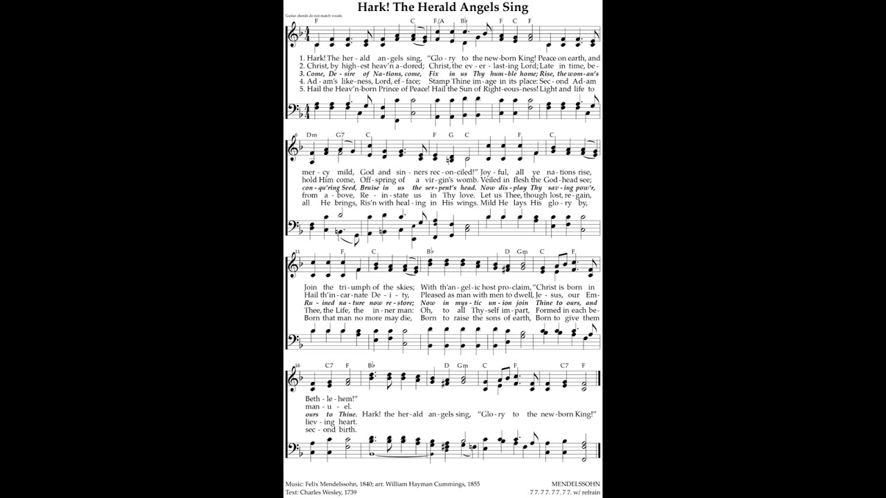 Hark! The Herald Angels Sing - MENDELSSOHN - Treasury 893