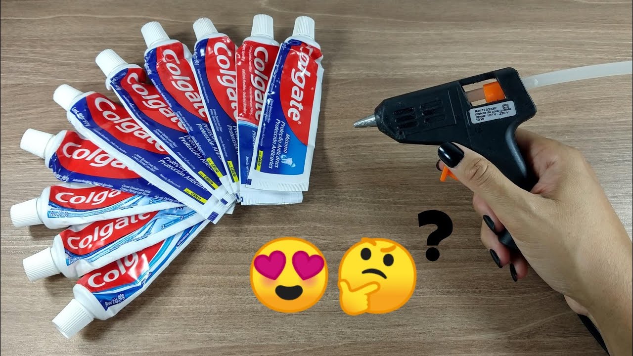 4 IDÉIAS FABULOSAS COM EMBALAGENS DE PASTA DE DENTE 💖🦷 #diy