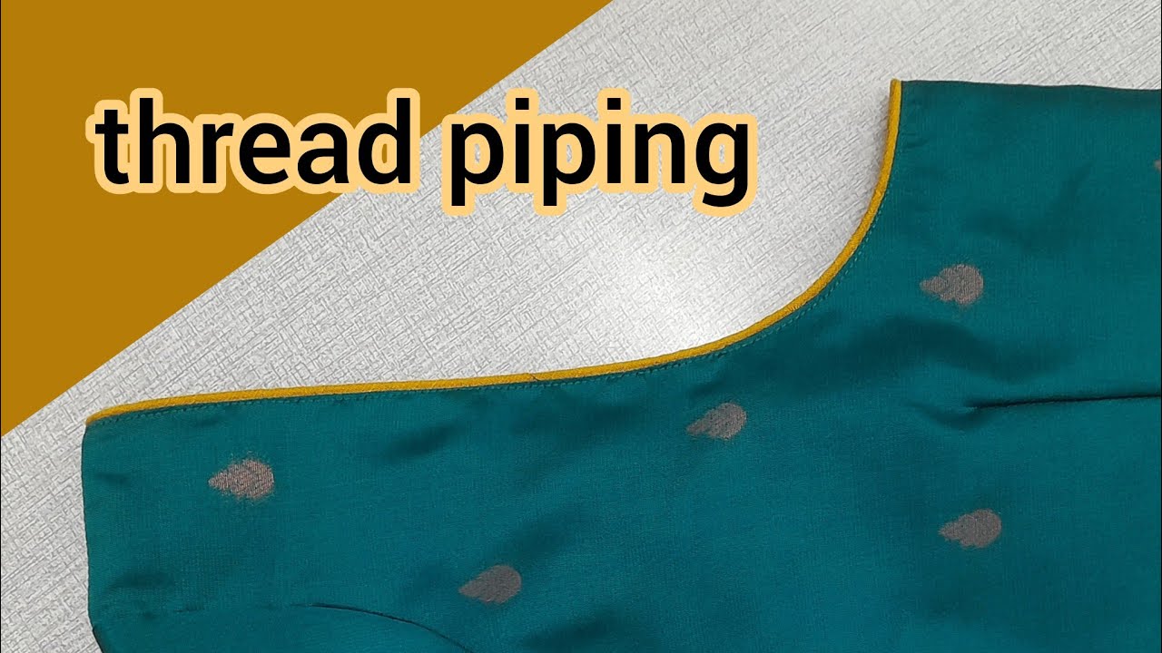 thread piping stitching shoulder joint super finishing method ! beginners don't miss this video