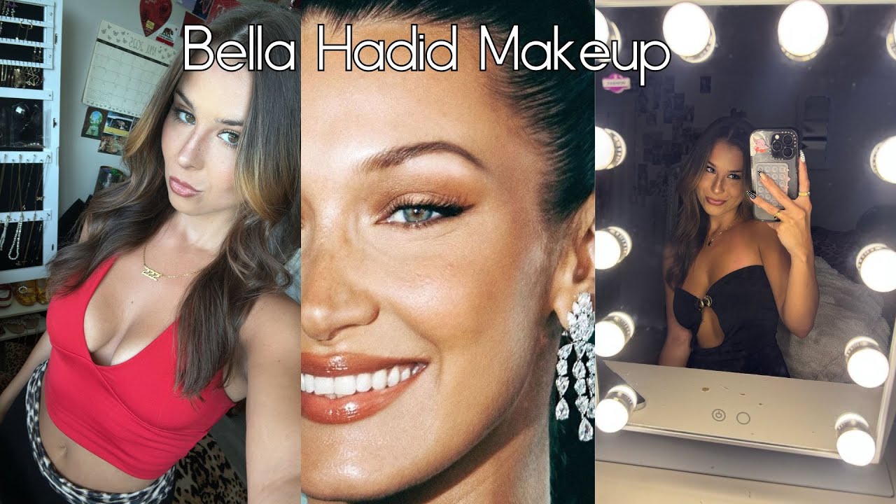bella hadid makeup for people who have no idea what they're doing 🫦