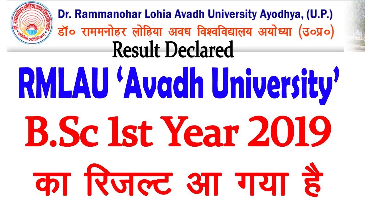 B.Sc. First Year 2019  का रिजल्ट आ गया है  | B.Sc First Result has been declared