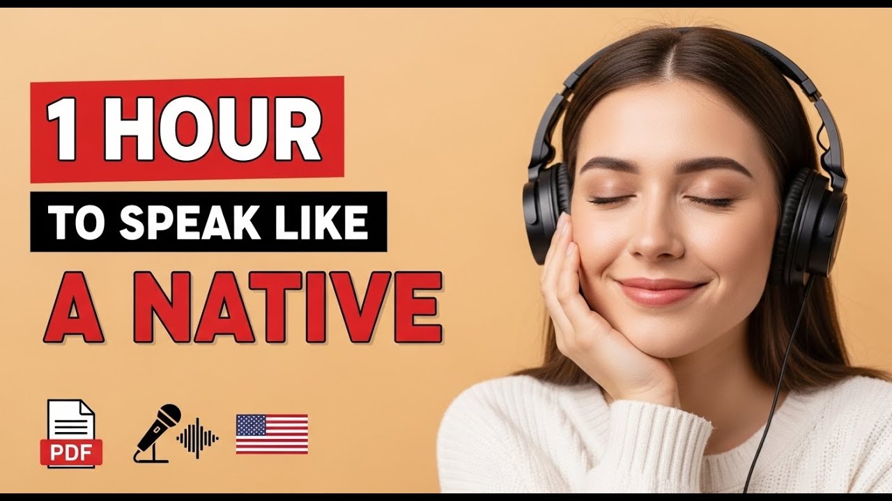 Speak English Like a Native   1 Hour Fluency Practice Podcast