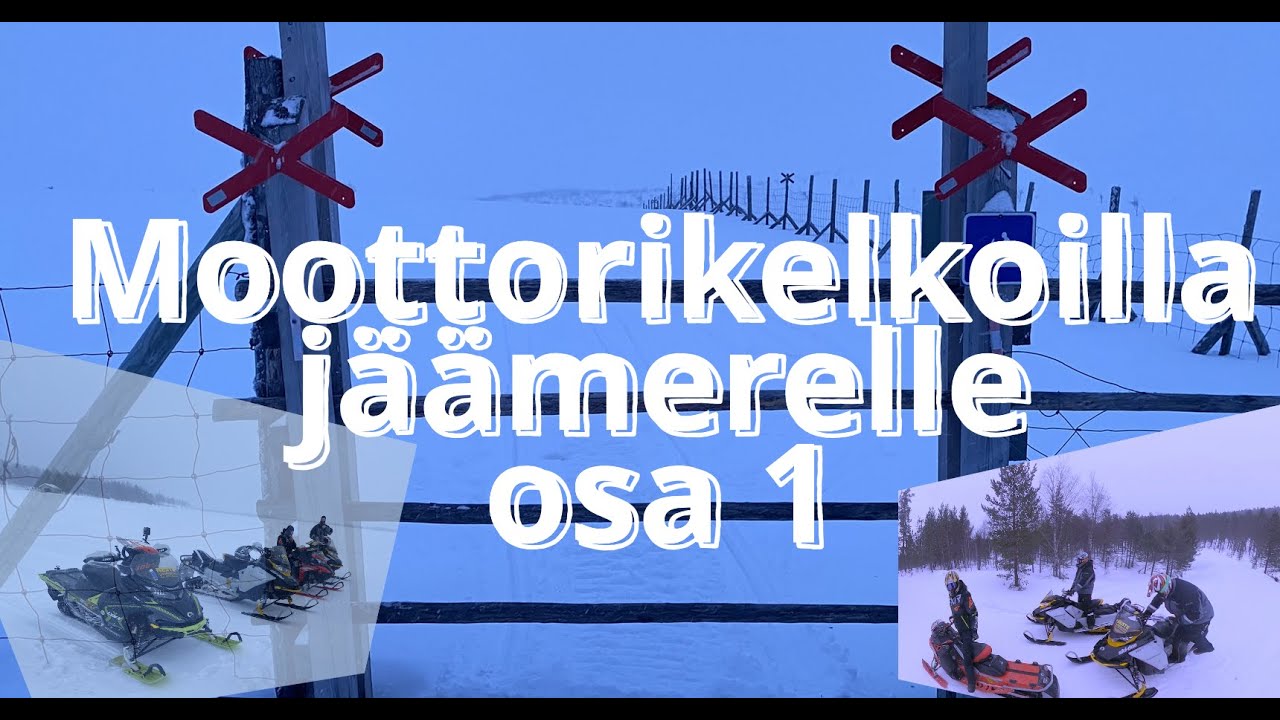 Moottorikelkoilla jäämerelle. Lynx, Skidoo ja Polaris toimivat kelkkoina.