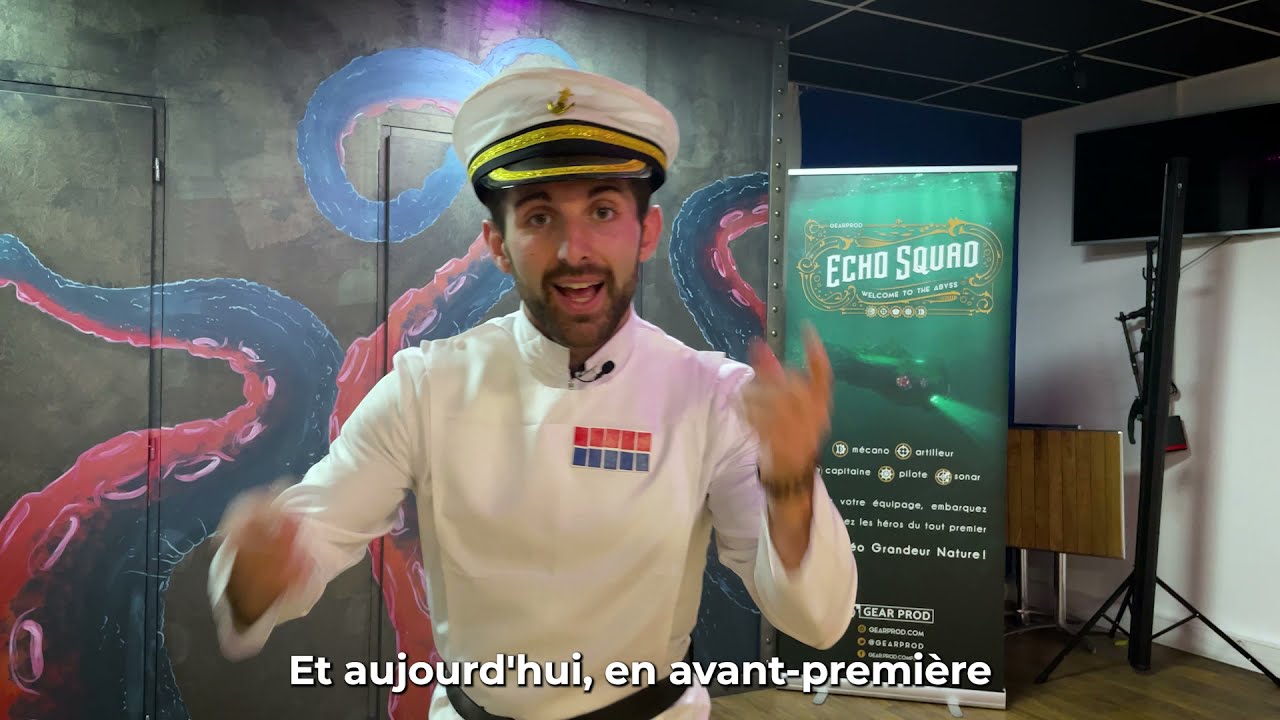 Présentation de la mission sous-marine Echo Squad, un escape game en réalité augmentée