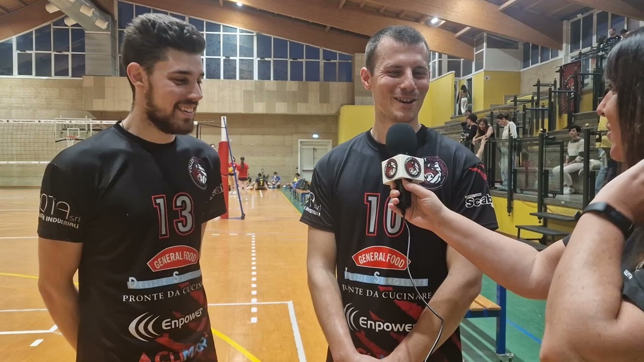 Bosio e Lombardi dopo la vittoria su Città di Opera