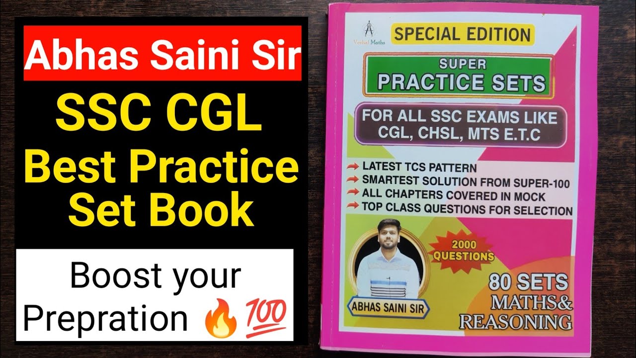 Best Practice Sets book for ssc cgl chsl by @AbhasSaini