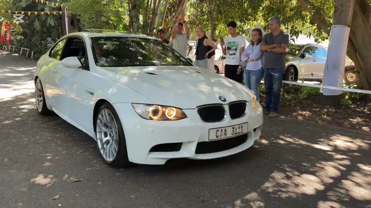 Cars leaving the 2025 Classic Car and Bike Show Cape Town South Africa