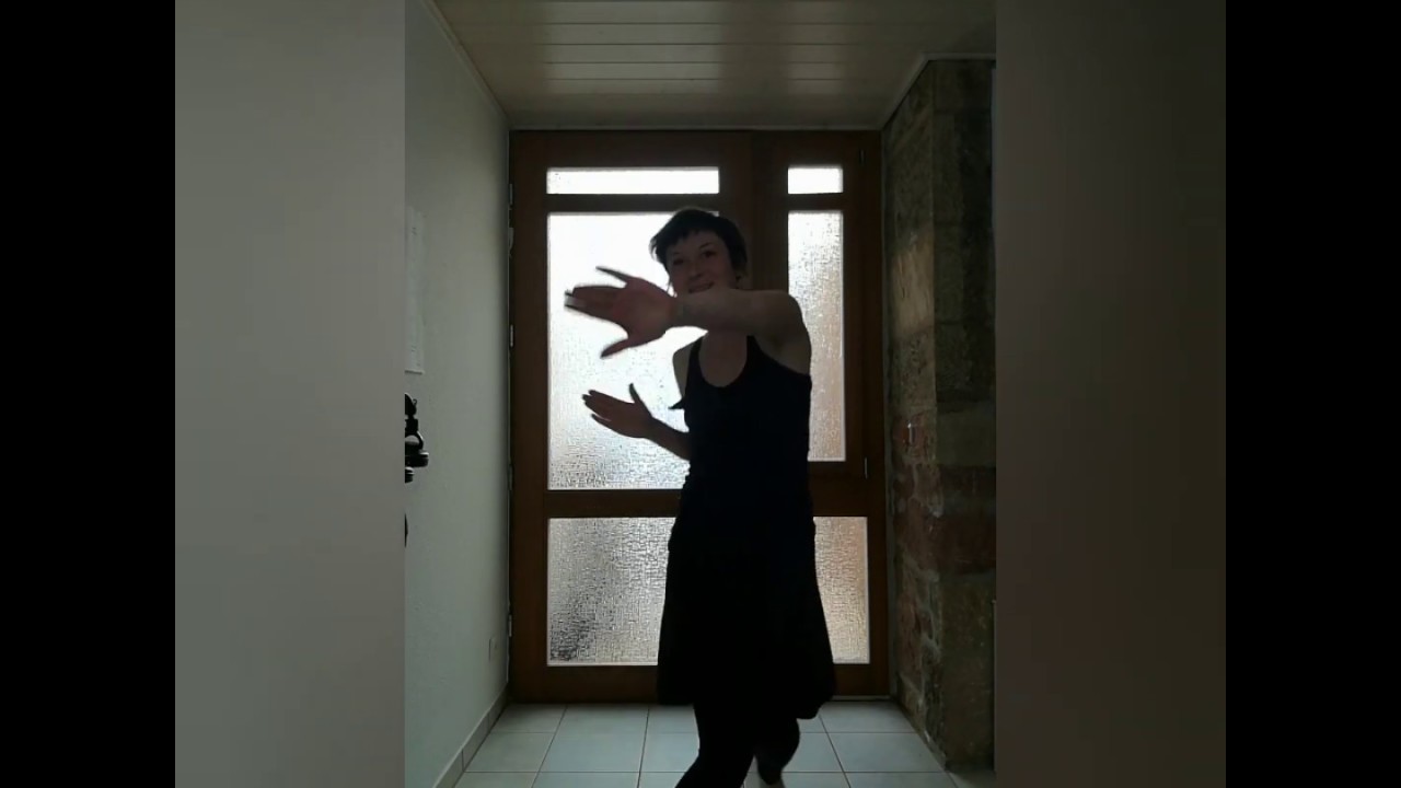 Aurora - God Is A Woman - stim dance dancing improvisation by autistic woman and cat