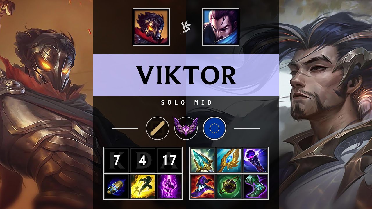 Viktor Mid vs Yasuo: Killing spree - EUW Master Patch 14.20