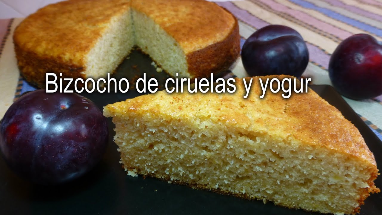 Bizcocho de ciruelas y yogur / RECETA CASERA / Rica y fácil de hacer |