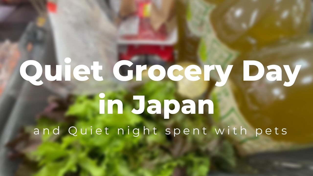 Quiet grocery shopping in japan