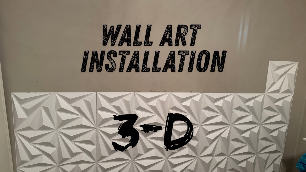 Pt. 3 3-D Wall Art Installation #doityourself #emptynesterlife 