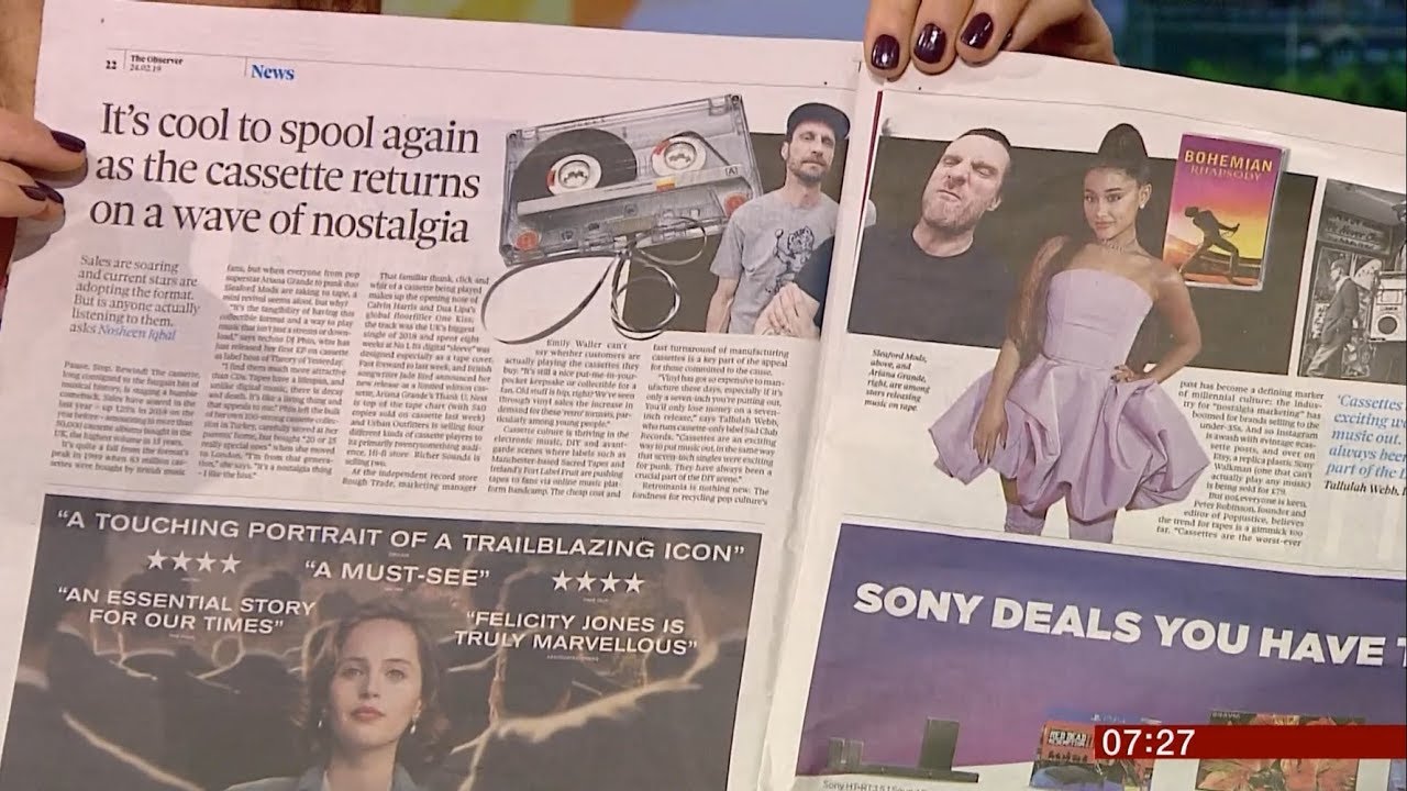 Cassette tapes making a comeback? (Global/(UK)) - BBC News - 24th February 2019