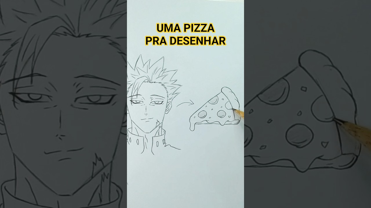 Uma Pizza vai te ajudar a Desenhar Anime? #comodesenhar
