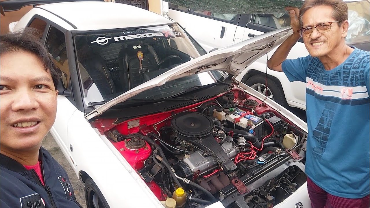 Mazda 323 Astina w/ Toyota 4K carb switch to original & newly rebuilt carb & vacuum hose connection.