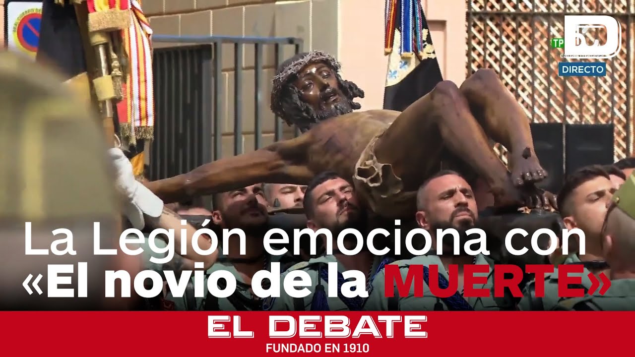 La Legión emociona con 'El novio de la muerte' en su traslado del Cristo de Mena