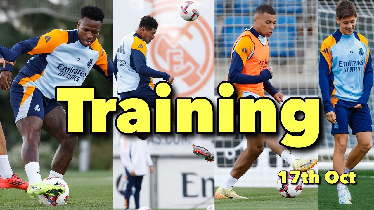 Real Madrid Training 17th Oct: Arda Guler, Bellingham, Vini Jr, Mbapp&eacute; | Work For Celta Vigo Clash