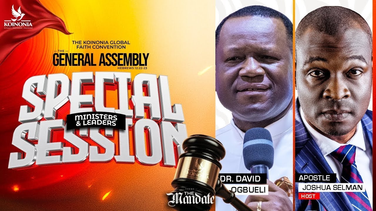 SPECIAL MINISTERS & LEADERS SERVICE  with Dr David Ogbueli & Apostle Joshua Selman