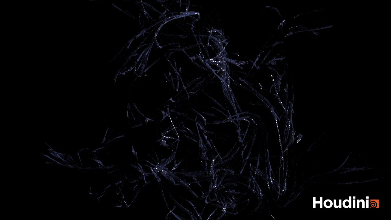 First time using a POP Network in Houdini.