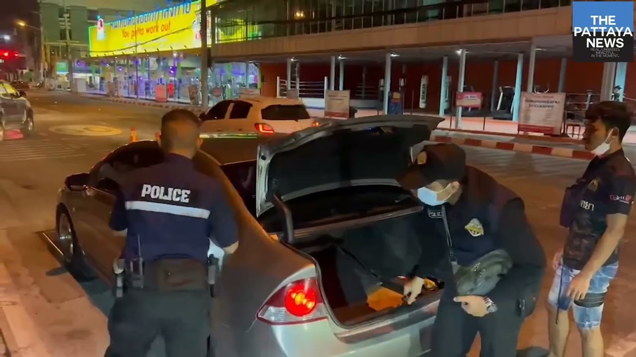 Pattaya Police set up a drug checkpoint, nab one offender