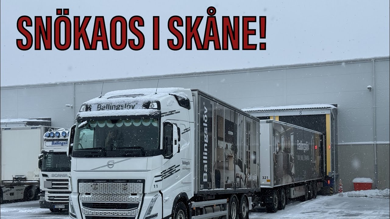 Day #8 | Snökaos i Skåne! Häng med på mina körningar :)