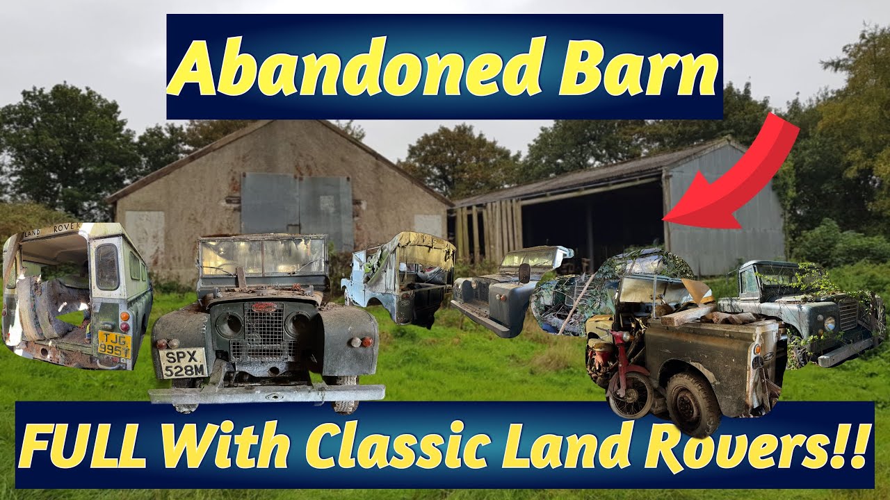 I Found An Abandoned Barn Full Of Classic Land Rover Defenders & Agricultural Vehicles Amazing Find￼